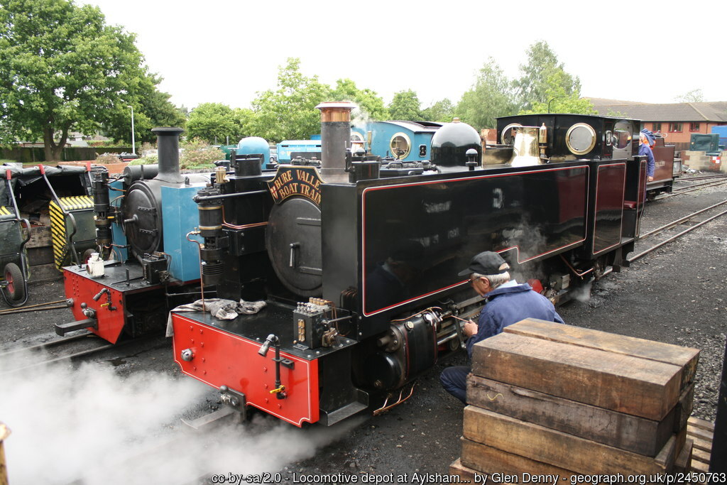 Locomotive depot at Aylsham Bure Valley Railway station