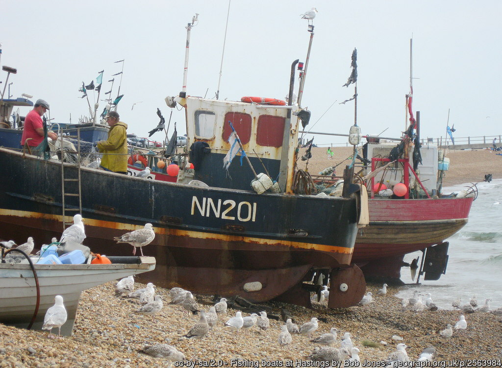Fishing boats at Hastings
