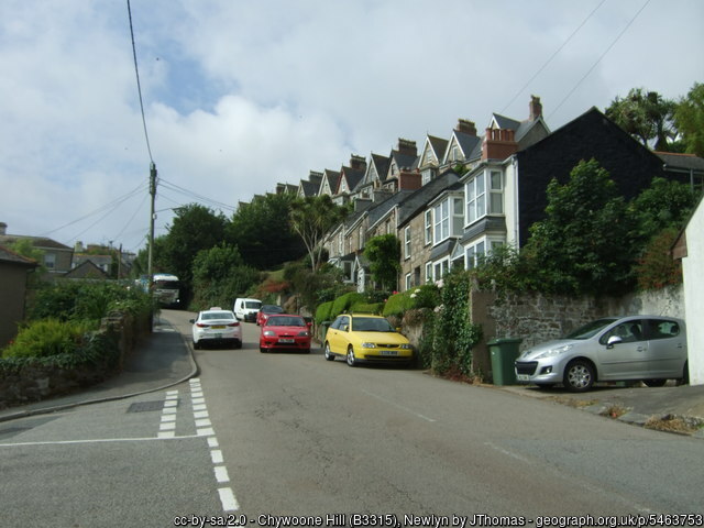 Chywoone Hill (B3315), Newlyn