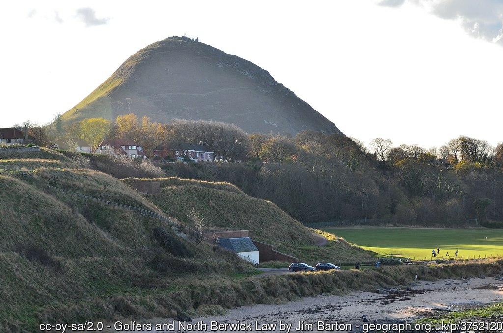 Golfers and North Berwick Law