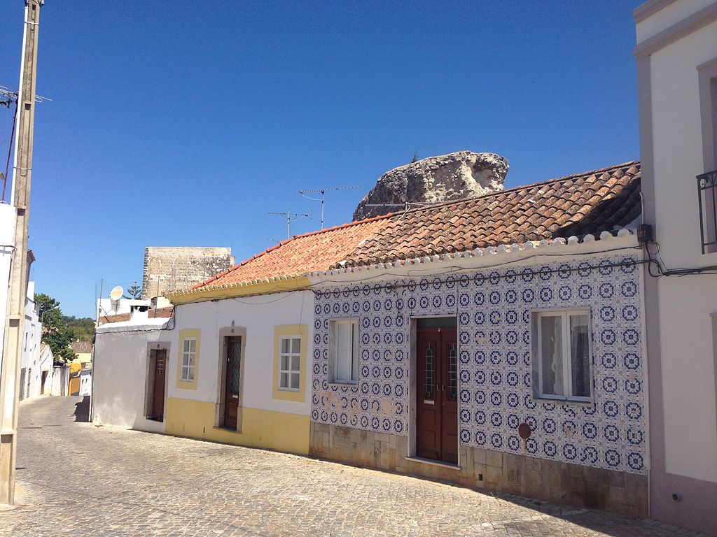 Rua António Viegas in the city of Tavira, Algarve, Portugal